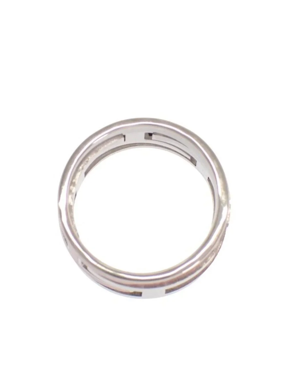 Hermes Move Ash Ring 925 Sterling Silver Pink 51